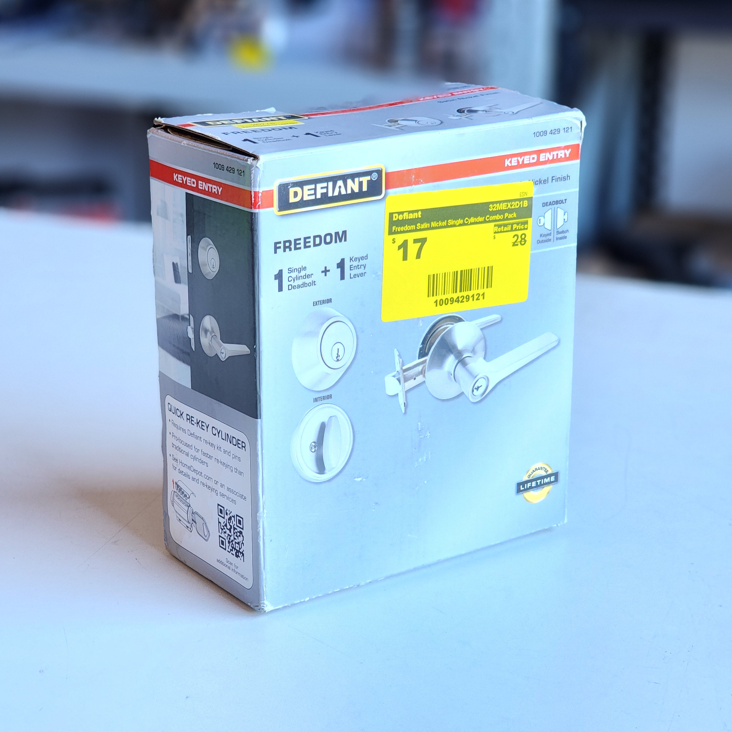 Freedom Satin Nickel Single Cylinder Combo Pack (32MEX2D1B) Freedom Satin Nickel Single Cylinder Combo Pack (32MEX2D1B)